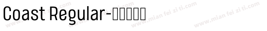 Coast Regular字体转换